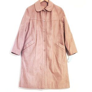 VINTAGE NWT Union Made Retro • Forecaster Of Boston • Long Mauve Coat Size 13/14